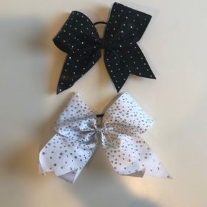 SET of TWO cheer bows